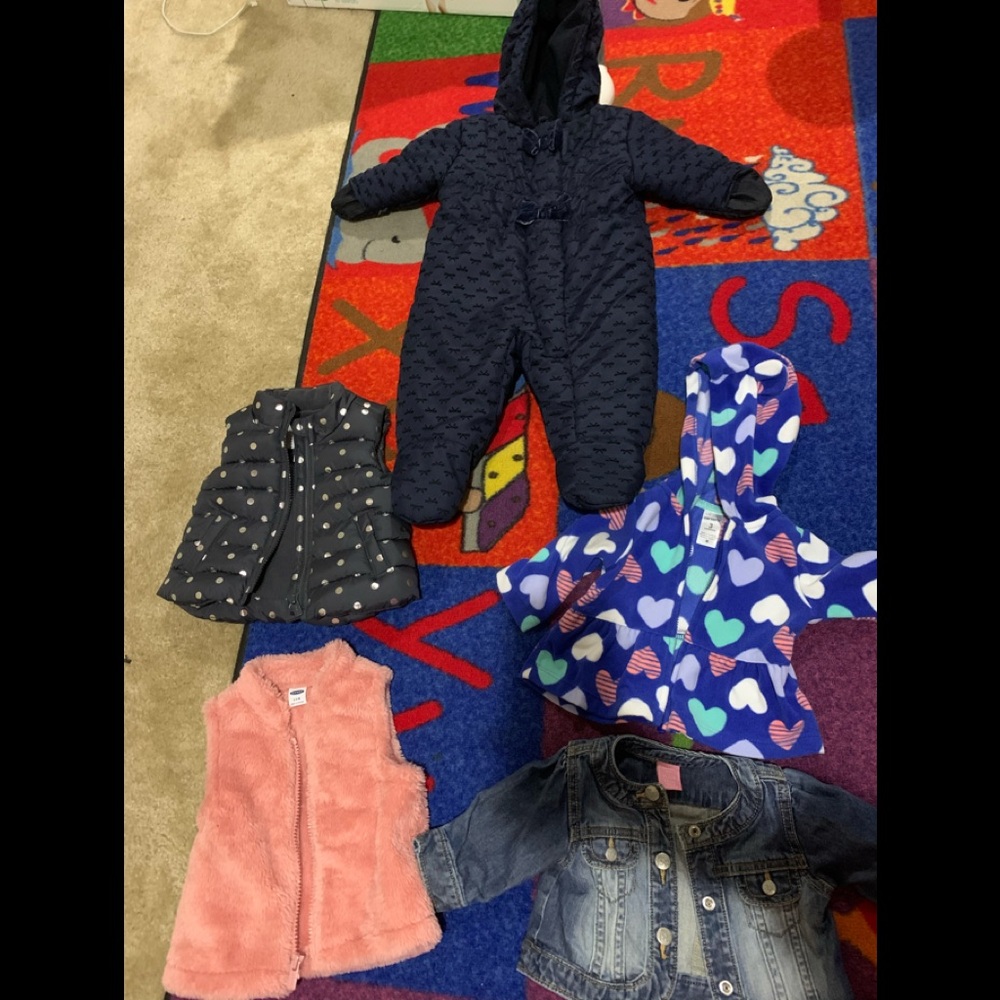 Vest and snowsuit